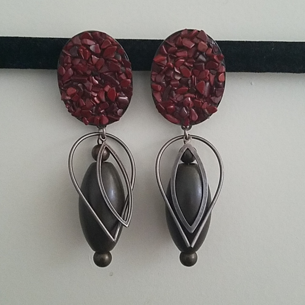 Kate Hines clip on earrings